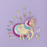 Mimi & Lula - Unicorn Heart Salon Clips Pink