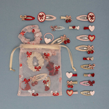 Mimi & Lula - Cutesy Bow Mini Clips Red