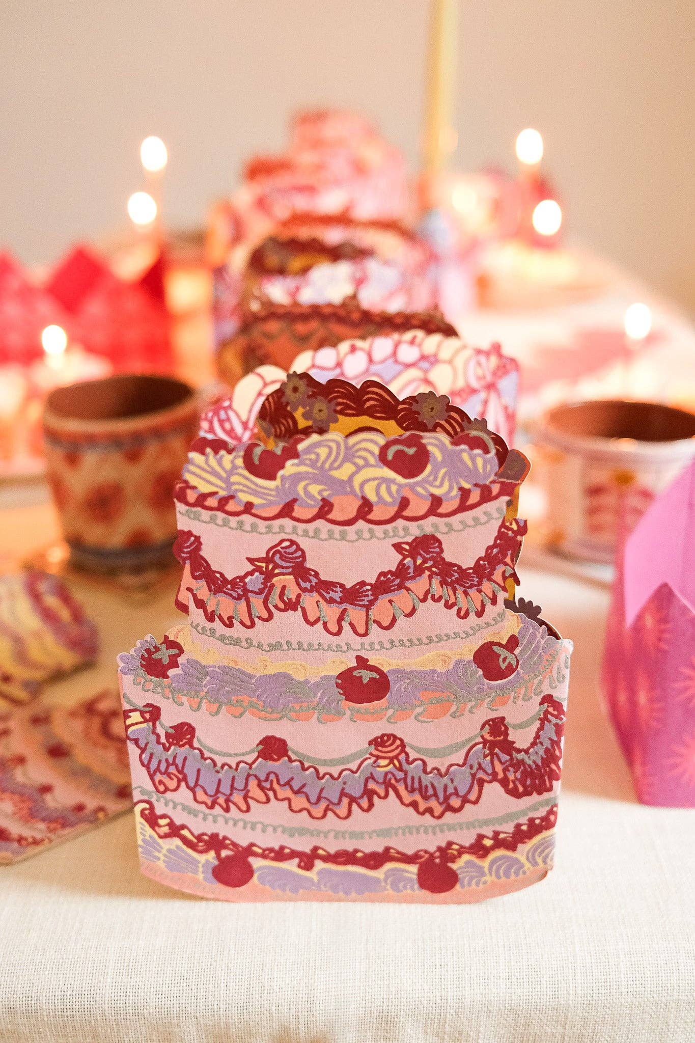 East End Press - Birthday Cake Concertina Garland
