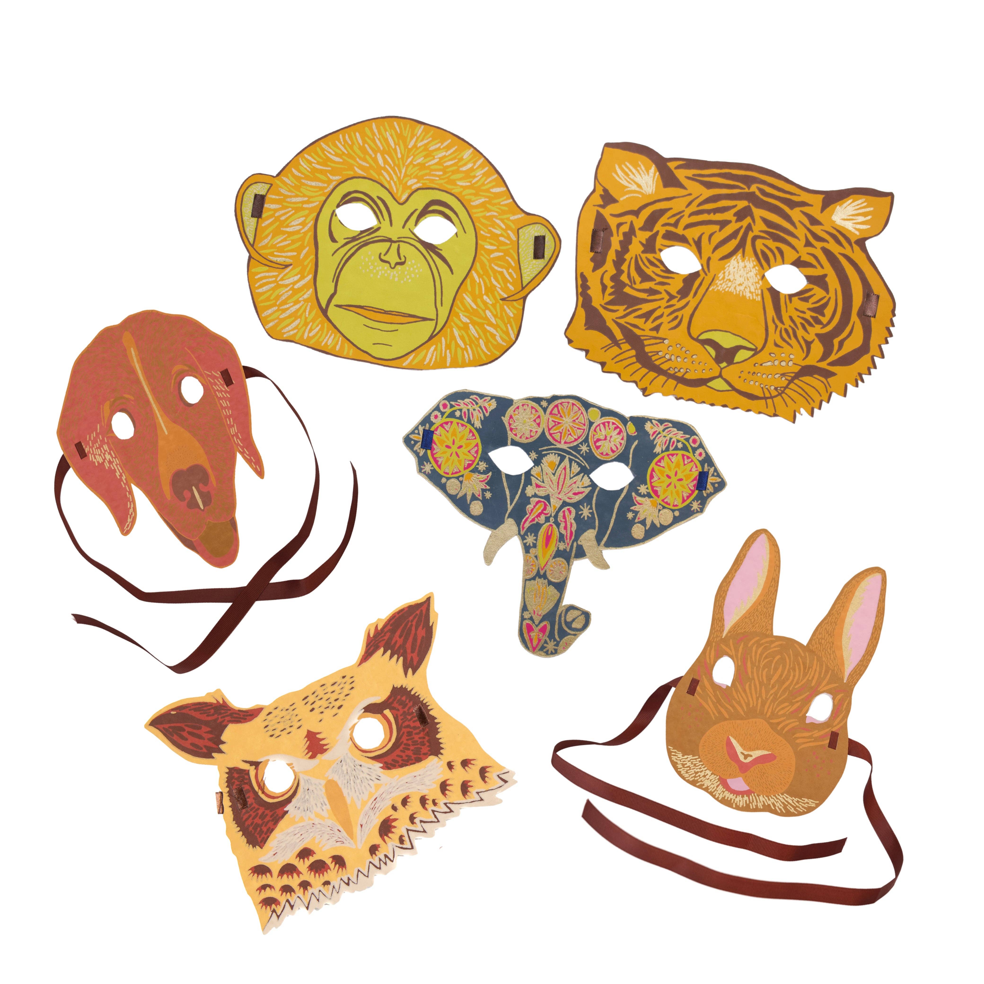 East End Press - Animal Fancy Dress Face Masks