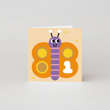 1st Birthday Butterfly Card