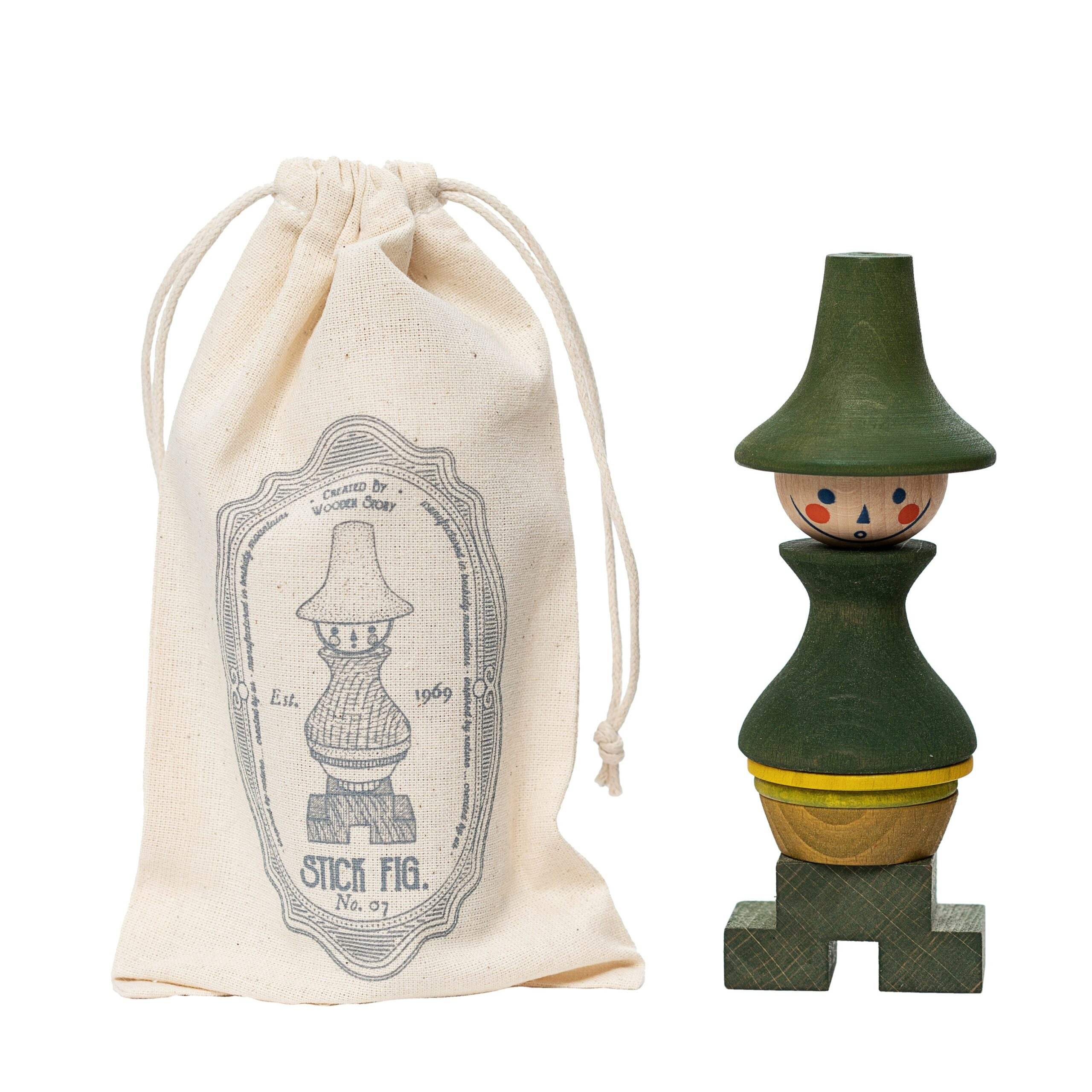 Wooden Story - Stacking Toy Stick Figure 7