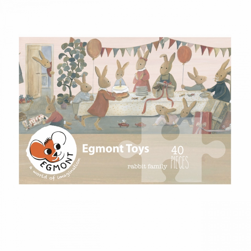 40Pc Puzzle - Rabbit Family