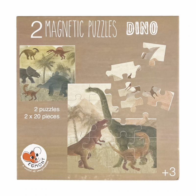 Egmont - Magnetic Puzzles 2 X 20pc - Dinosaurs