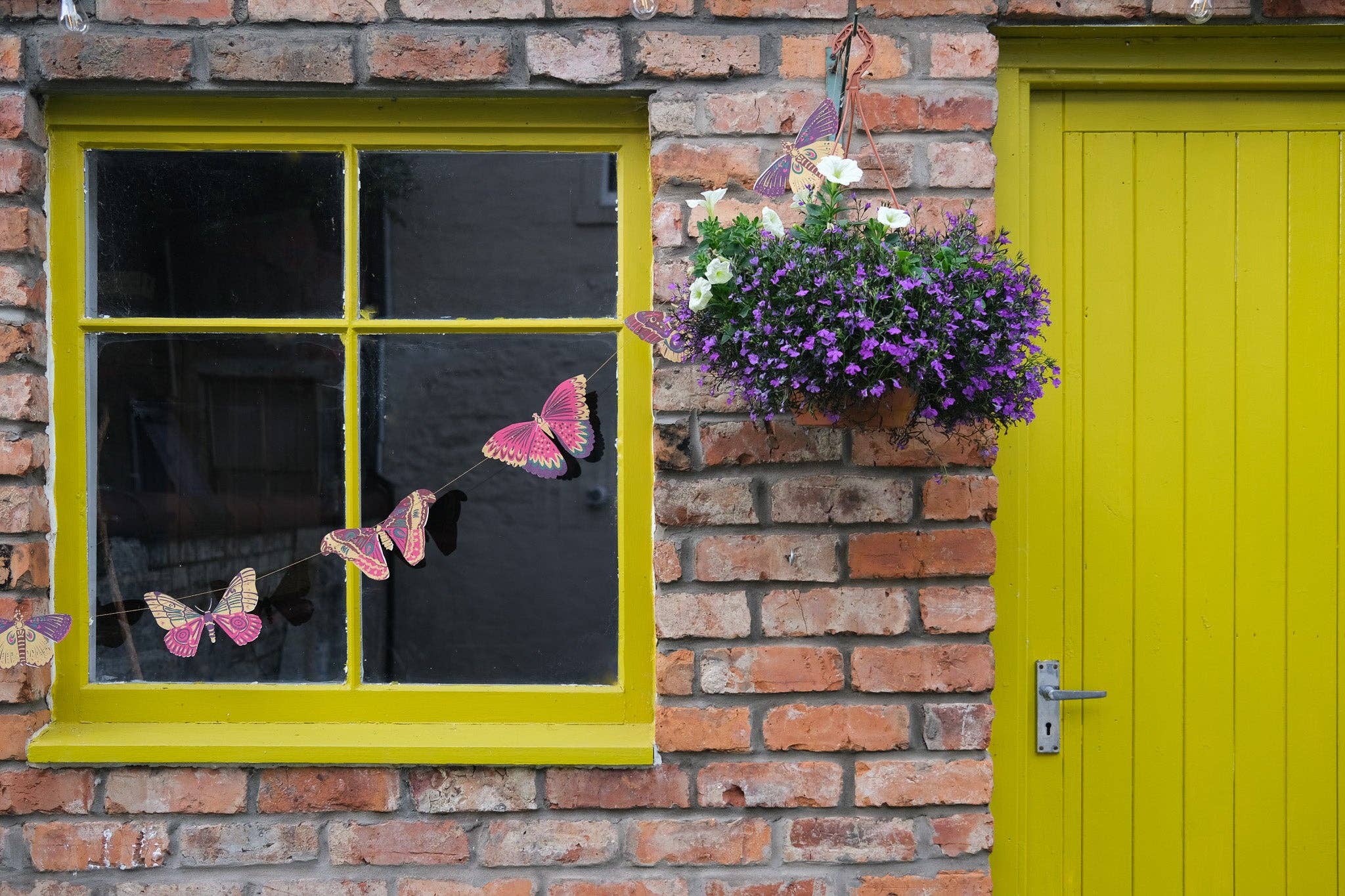 East End Press - Colourful Butterflies Sewn Garland