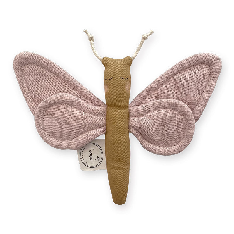 Saga Copenhagen - Butterfly Sensory Toy - Misty Rose