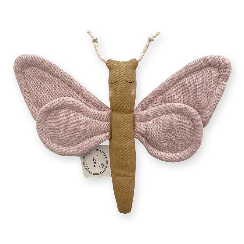 SAGA COPENHAGEN - BUTTERFLY SENSORY TOY - MISTY ROSE