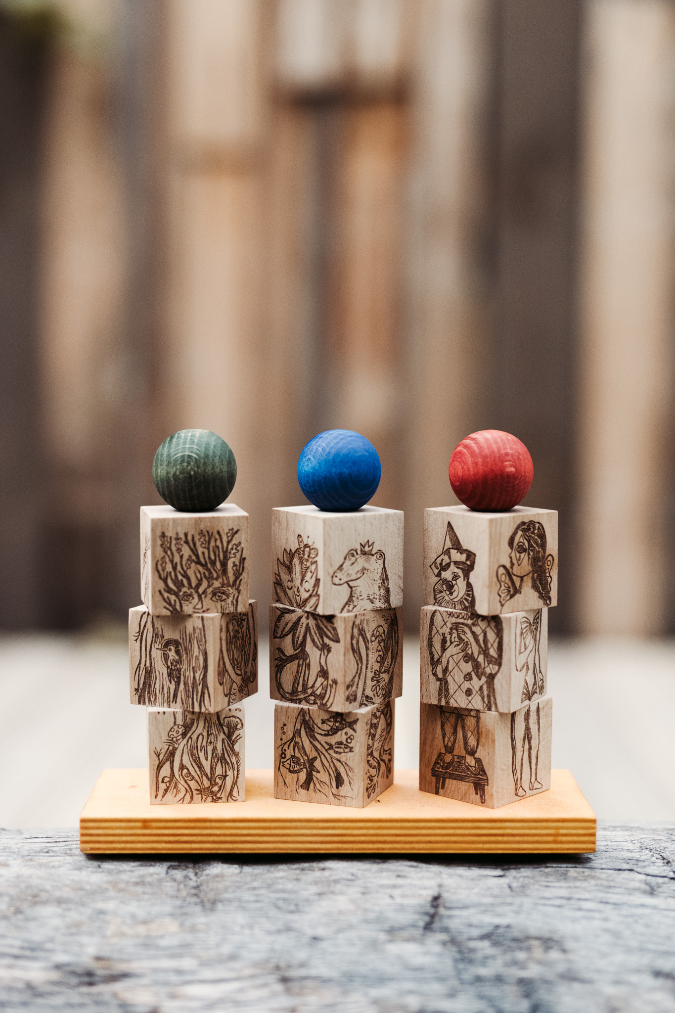 Wooden Story - Dreamland Rainbow Stacking Toy