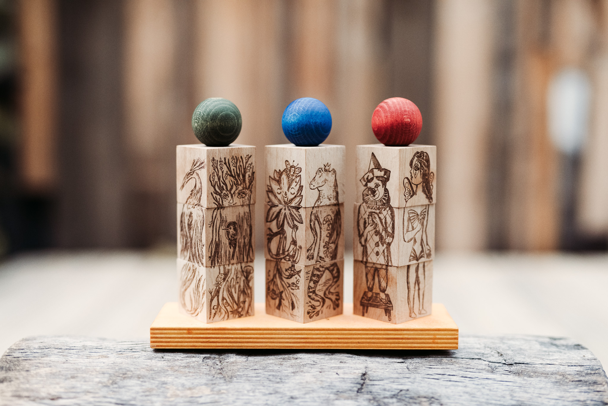 Wooden Story - Dreamland Rainbow Stacking Toy