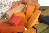 Wooden Story - XL Rainbow Blocks in Sack - 50 piece