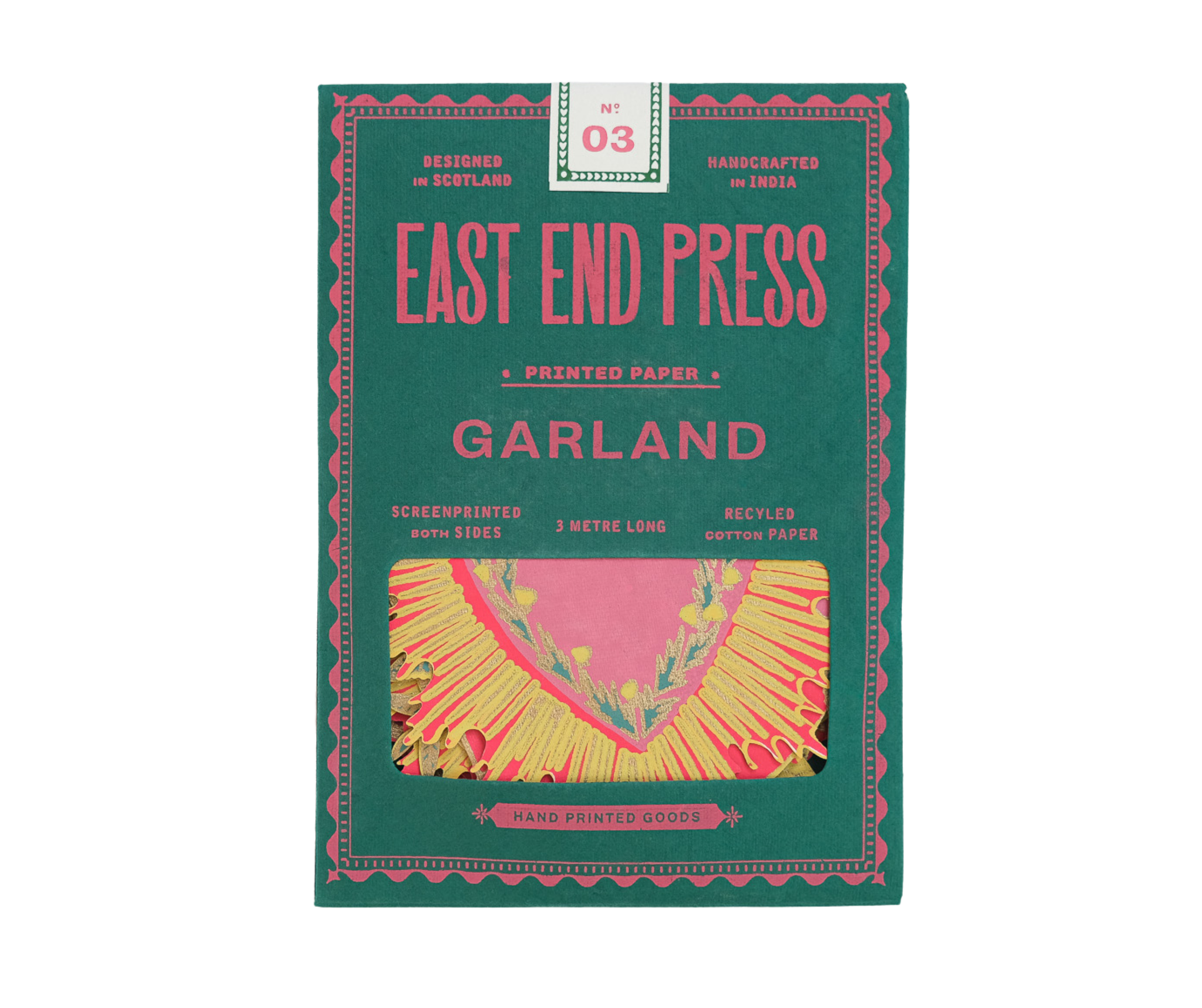 East End Press - Hearts Sewn Garland