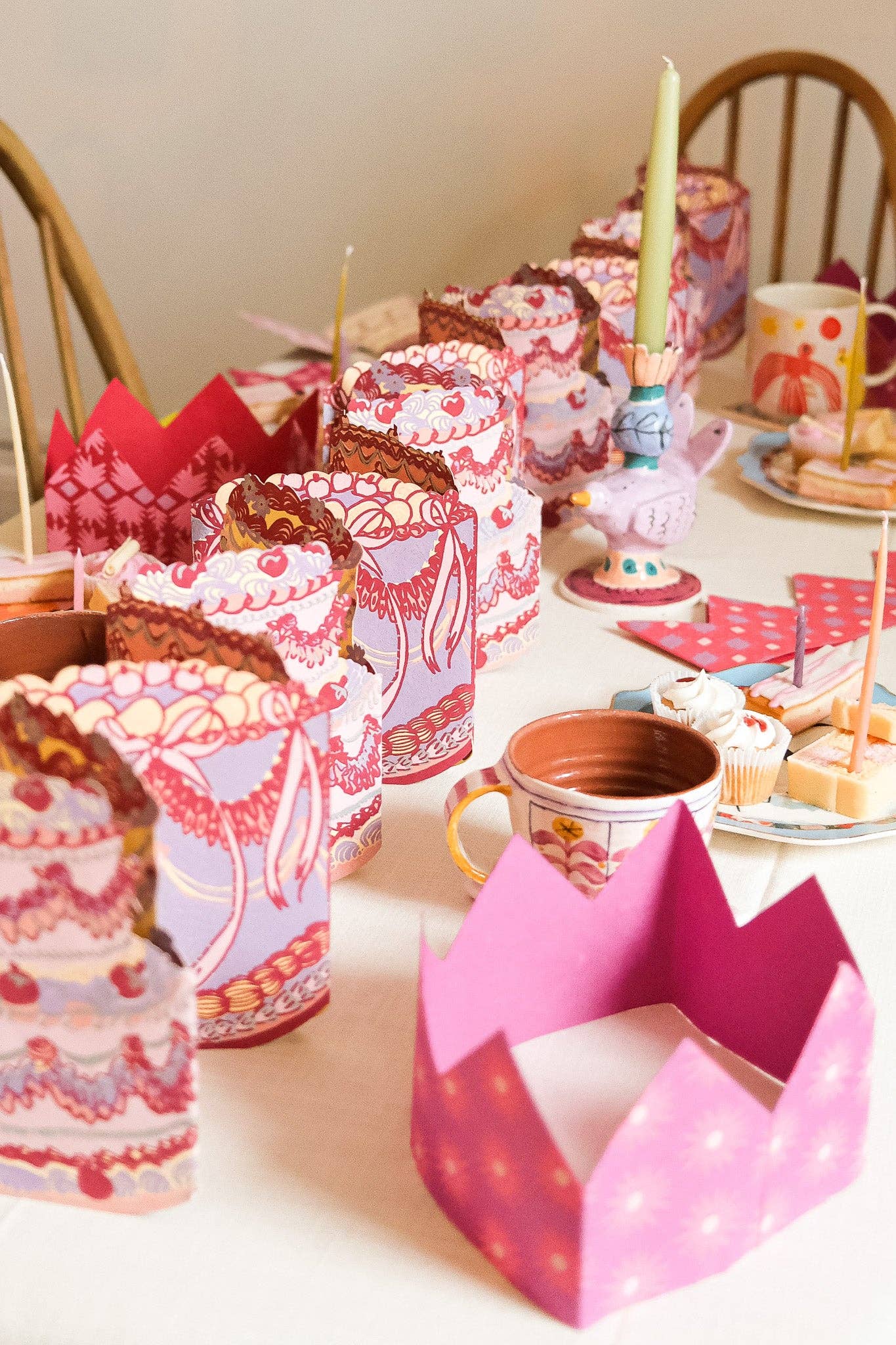 East End Press - Birthday Cake Concertina Garland
