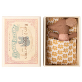Maileg - Sleepy Wakey Baby Mouse in Matchbox Rose 2025