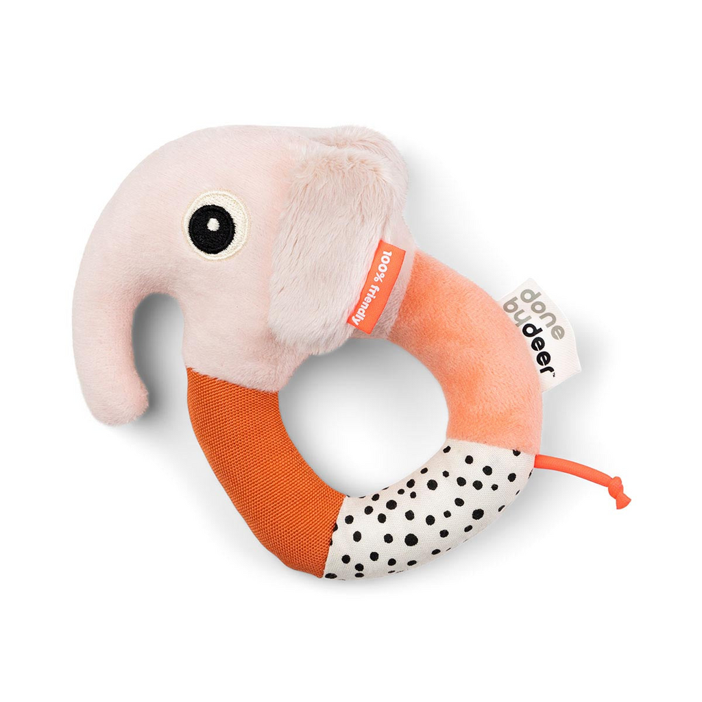 Sensory Ring Rattle Elephant - Powder