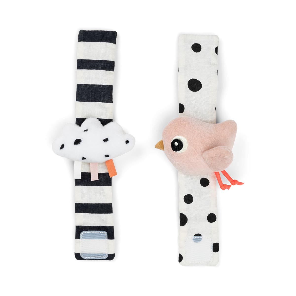 Wrist Rattle 2pc - Clouds Powder