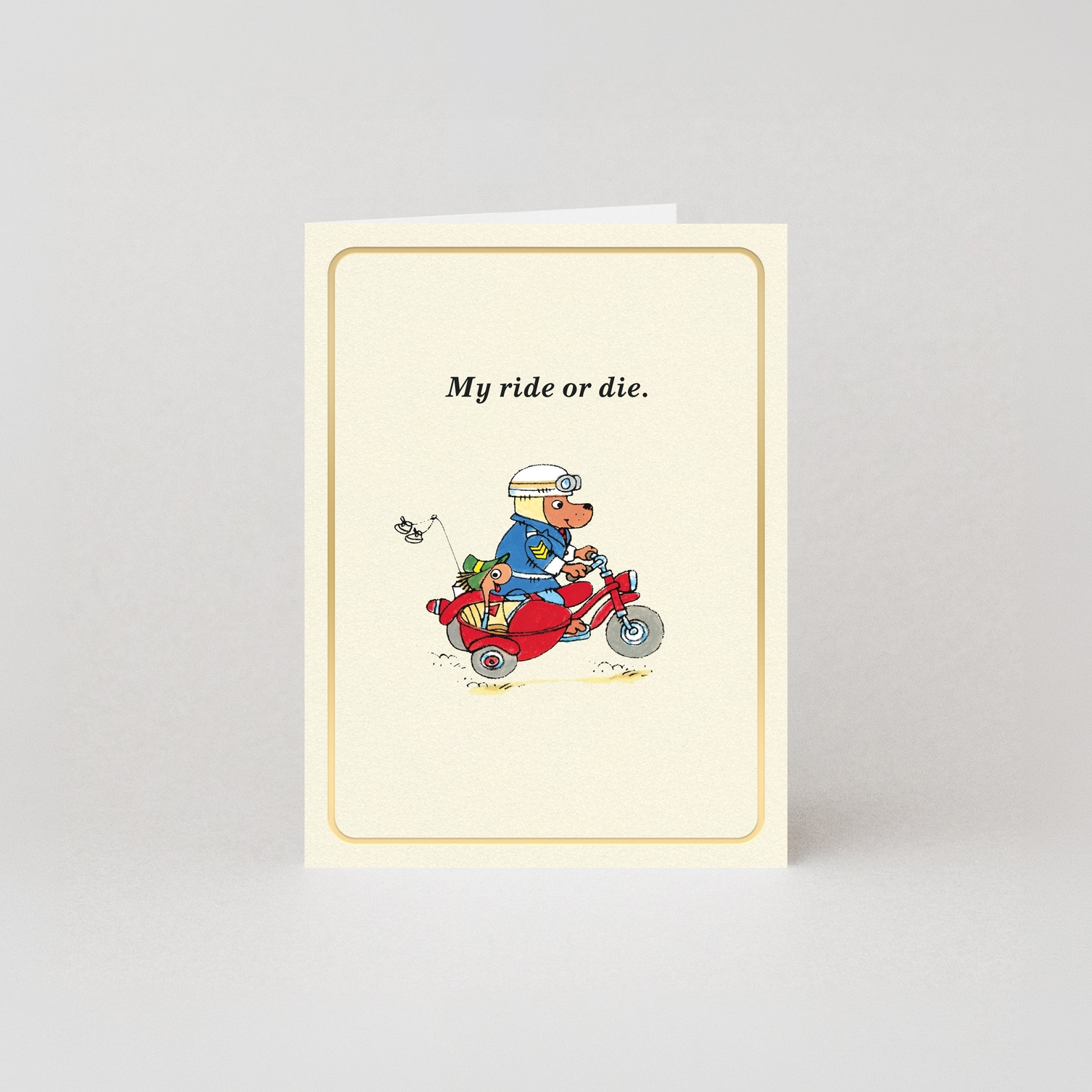 Richard Scarry - Mini Card - My Ride Or Die