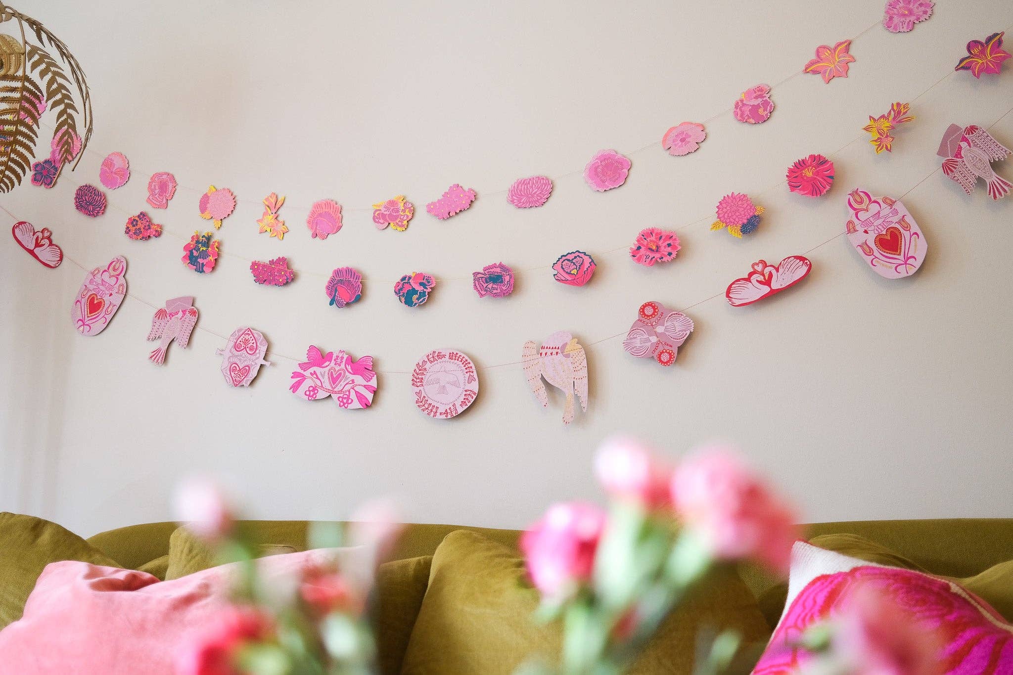 East End Press - Love Birds Sewn Garland