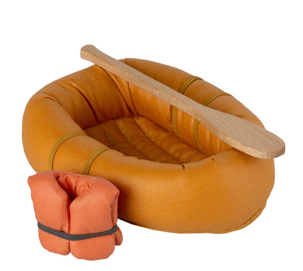 MAILEG - MOUSE RUBBER BOAT DUSTY YELLOW