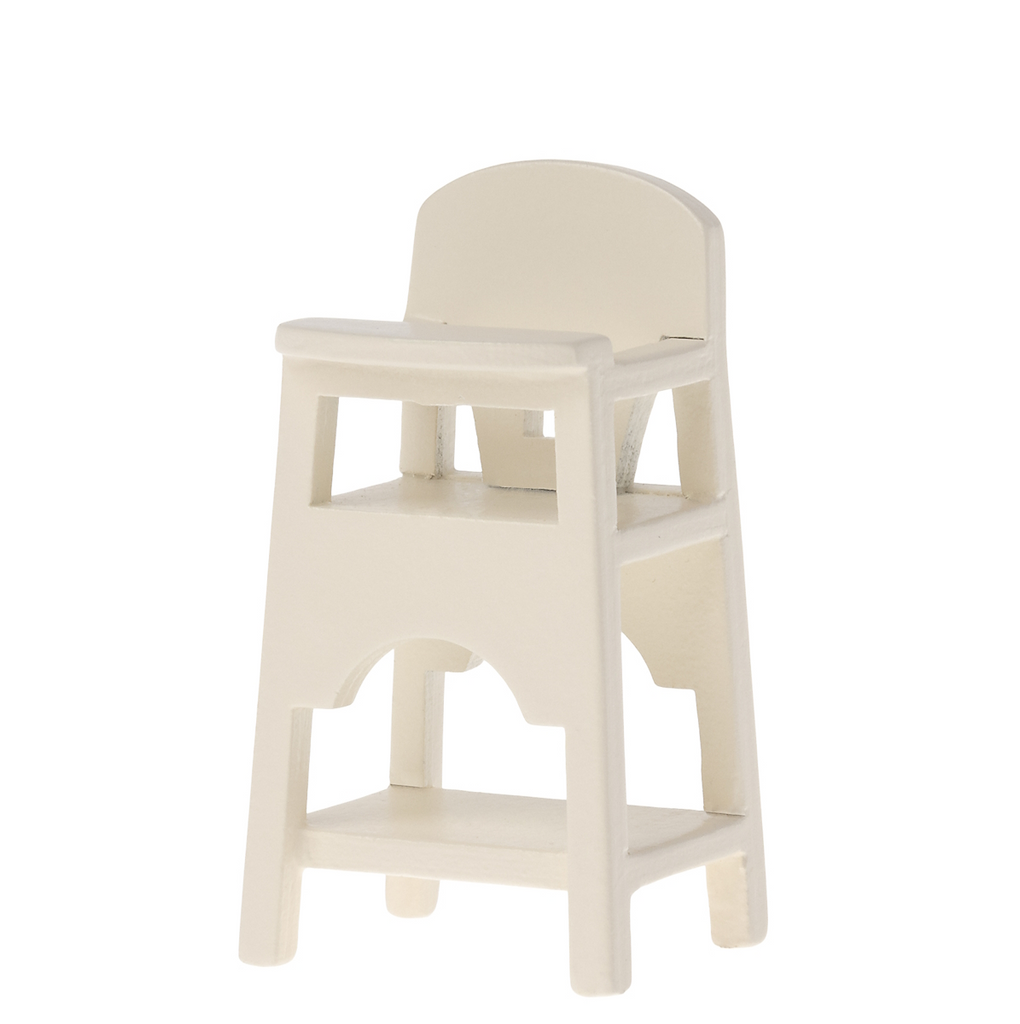 MAILEG - HIGH CHAIR FOR MOUSE 2024 - OFF WHITE *PRE ORDER DUE LATE APRIL*