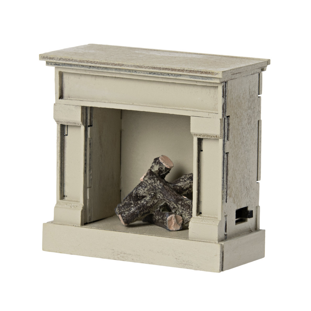 Maileg - Miniature Fireplace Off White