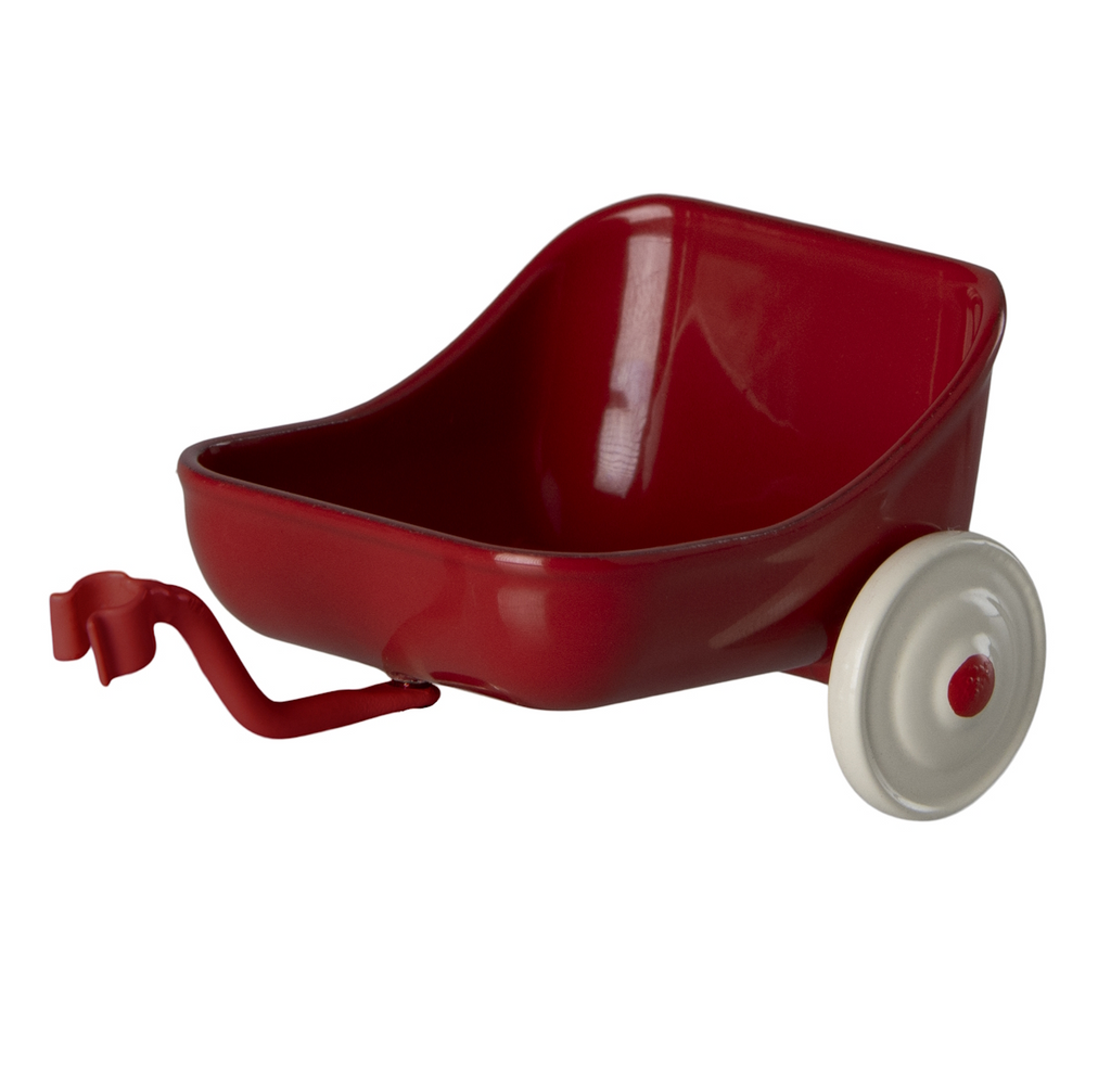 MAILEG - TRICYCLE TRAILER MOUSE - RED - *PRE ORDER DUE LATE APRIL*