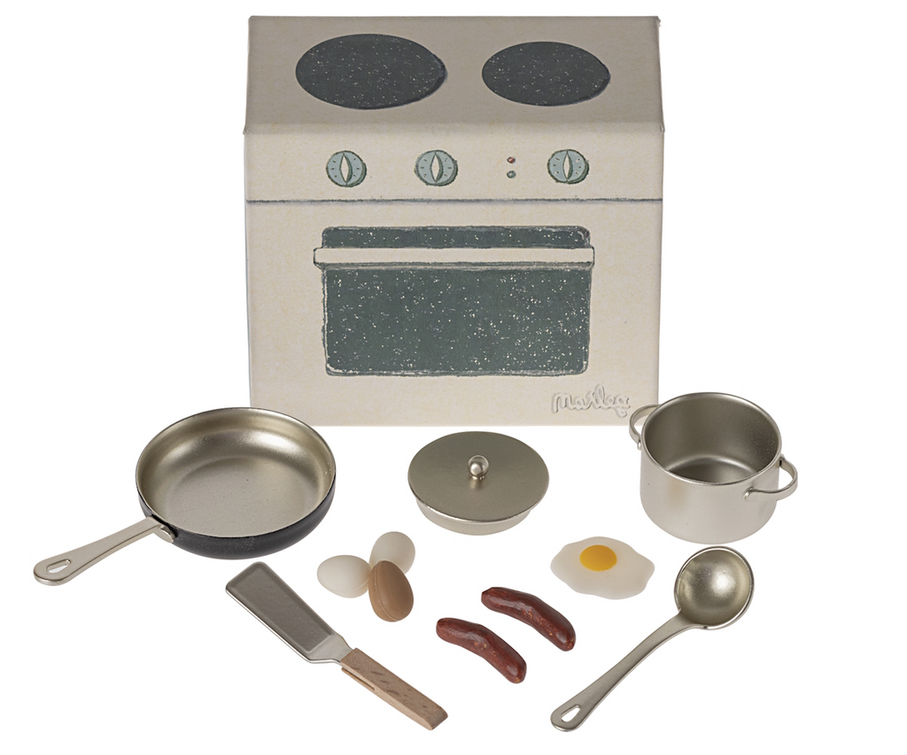 MAILEG - COOKING SET MOUSE *PRE ORDER DUE LATE APRIL*