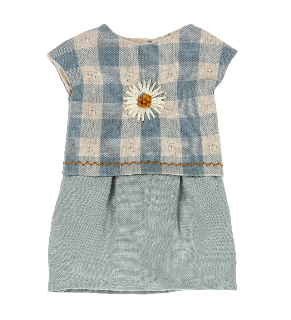 MAILEG - DRESS FOR TEDDY MUM - BLUE