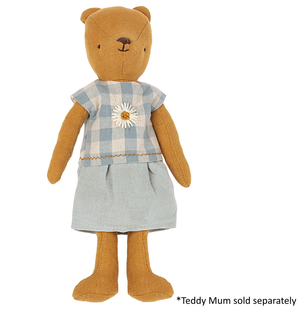 MAILEG - DRESS FOR TEDDY MUM - BLUE