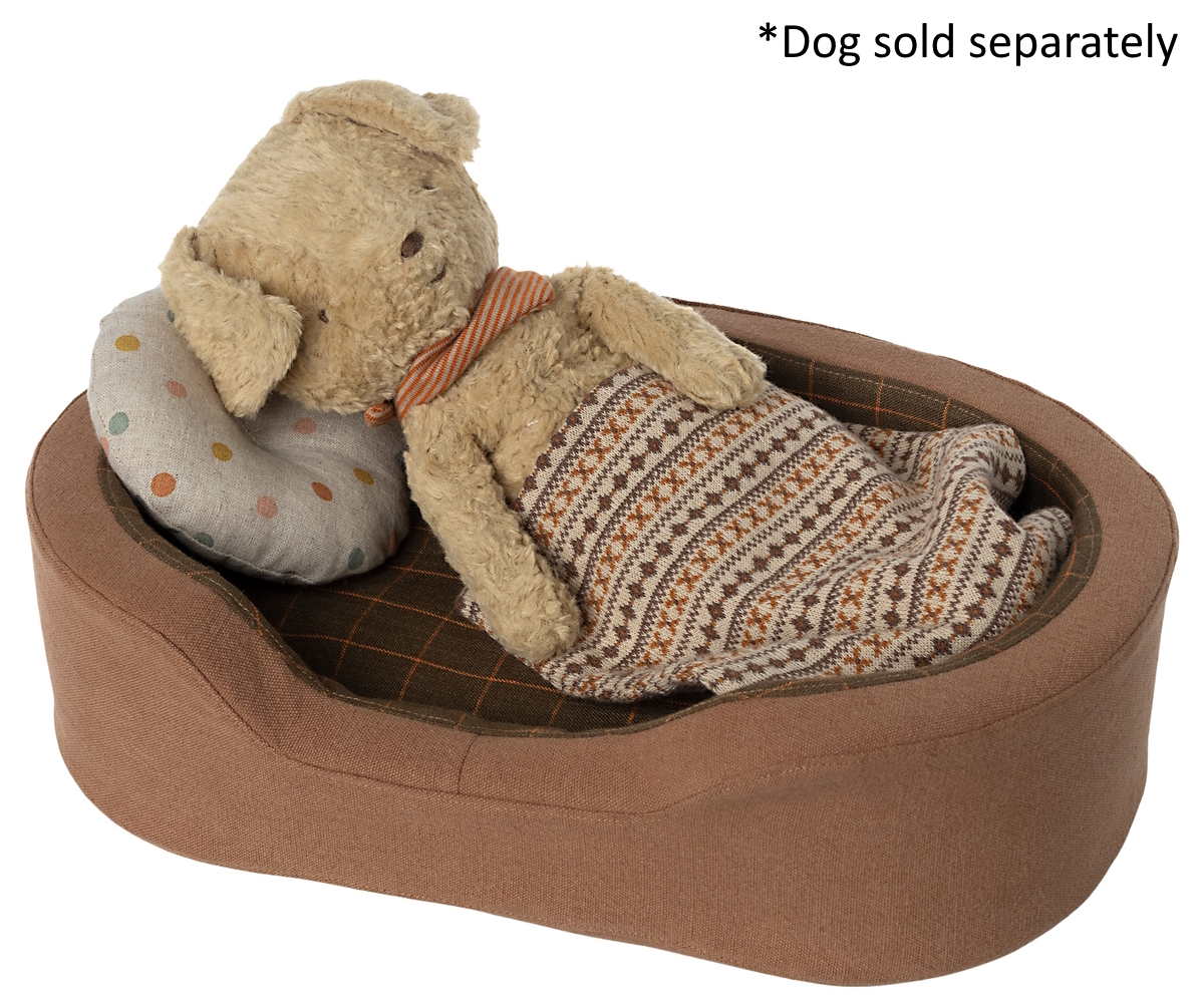 Maileg - Dog Basket Brown