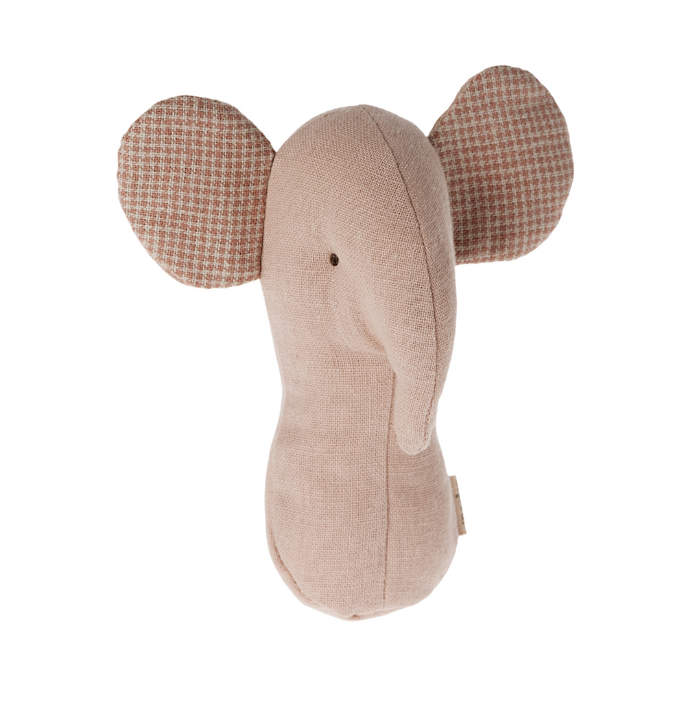MAILEG - LULLABY FRIENDS RATTLE - ELEPHANT ROSE *PRE ORDER DUE LATE JUNE