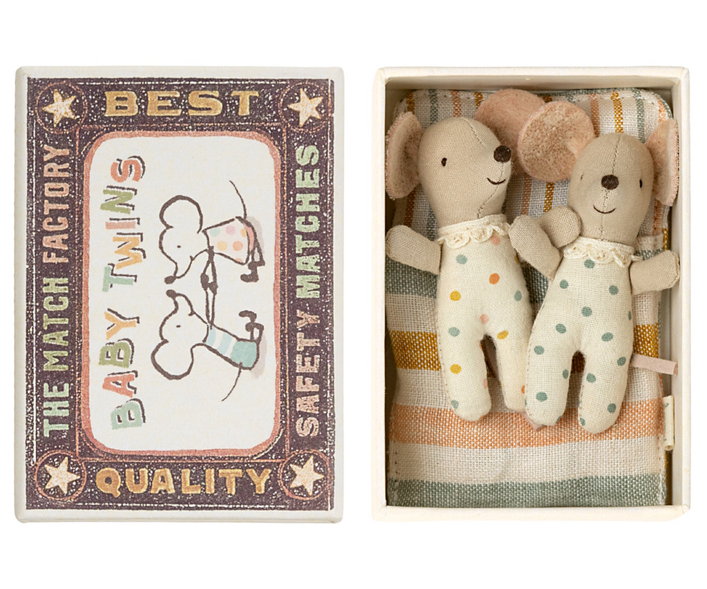 Maileg - Twins Baby Mice In Box