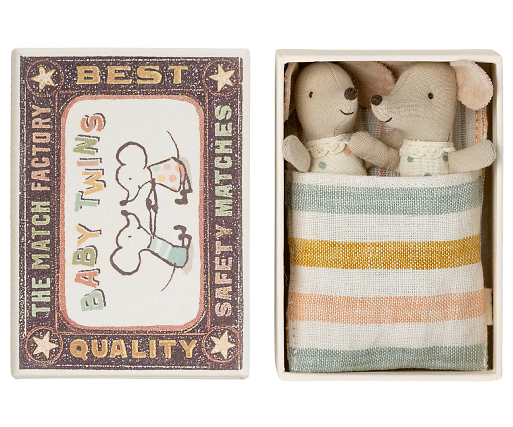 Maileg - Twins Baby Mice In Box
