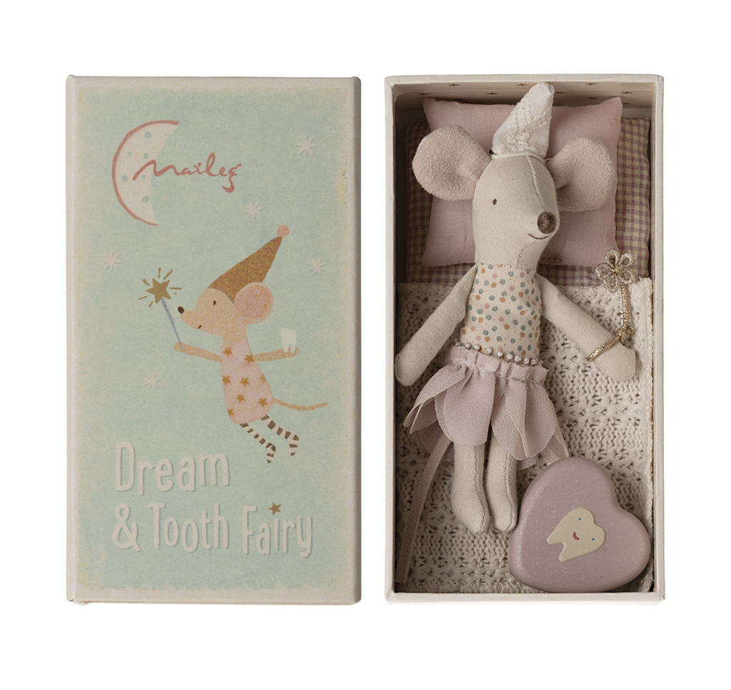 Maileg - Tooth Fairy Mouse Little Sister In Box