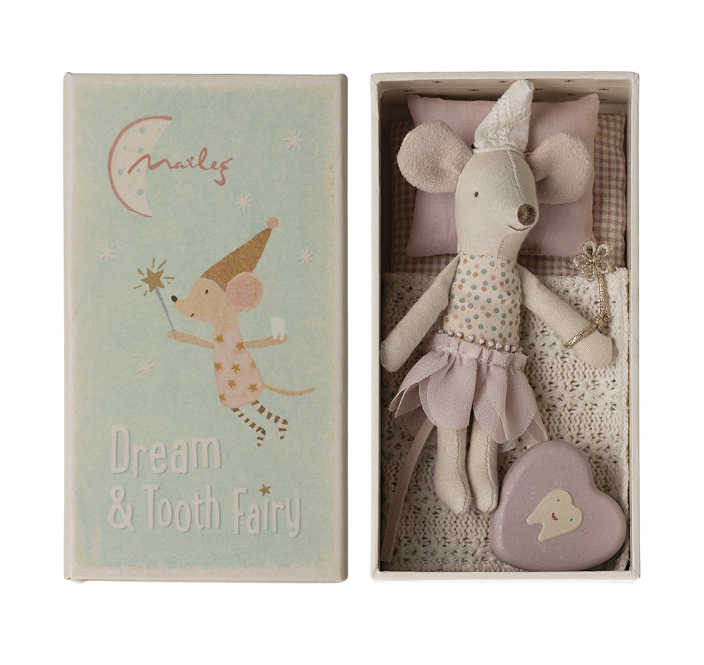 MAILEG - TOOTH FAIRY MOUSE LITTLE SISTER IN BOX *PRE ORDER DUE LATE APRIL*