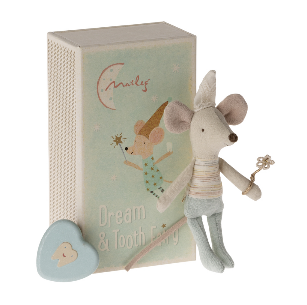 MAILEG - TOOTH FAIRY MOUSE LITTLE BROTHER IN BOX