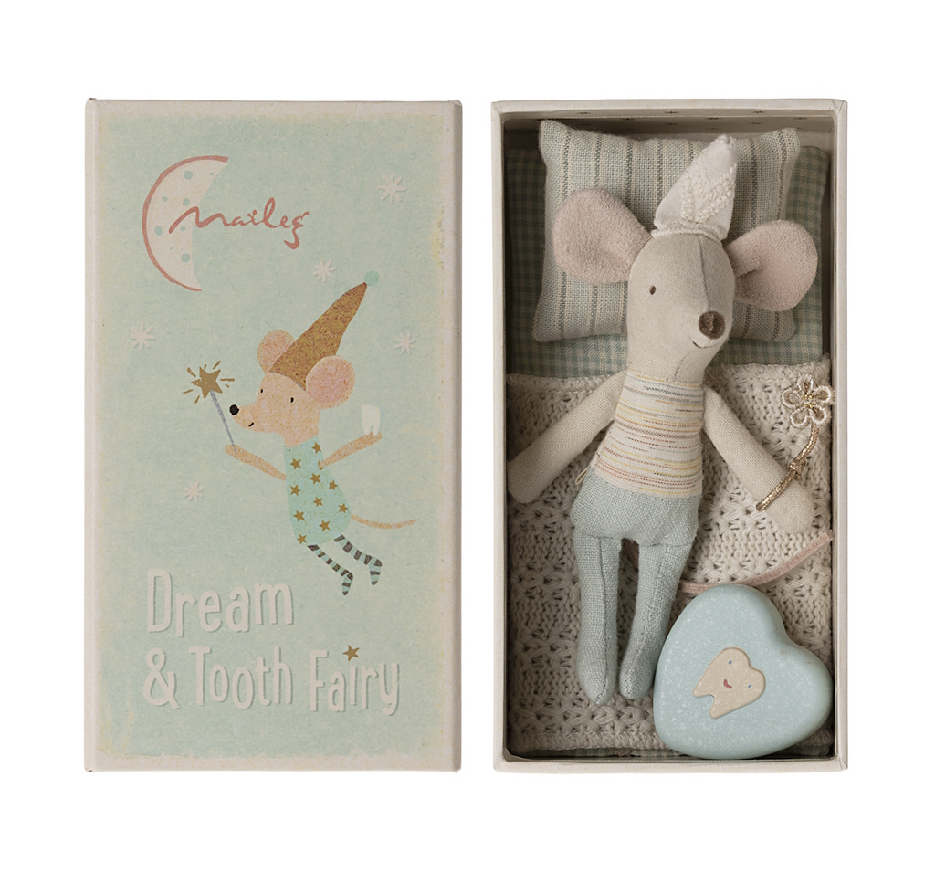 MAILEG - TOOTH FAIRY MOUSE LITTLE BROTHER IN BOX