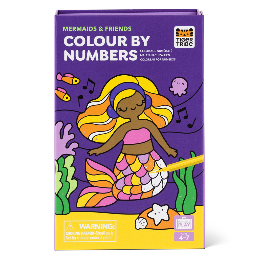 Colour By Numbers - Mermaids and Friends