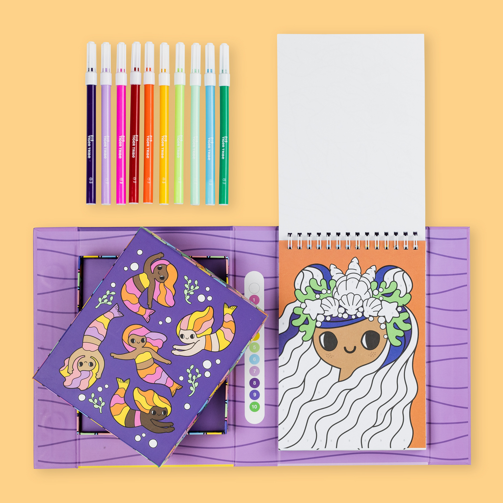 Colour By Numbers - Mermaids and Friends