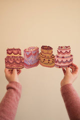 East End Press - Birthday Cake Concertina Greeting Card