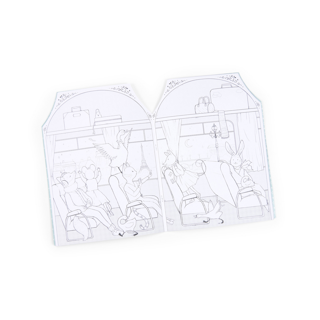 Moulin Roty - Ecole De Danse Colouring Book With Stickers