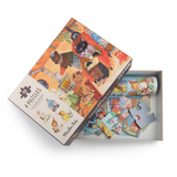 Moulin Roty - Les Minouchkas - A Perfect Day 4 x mini puzzles