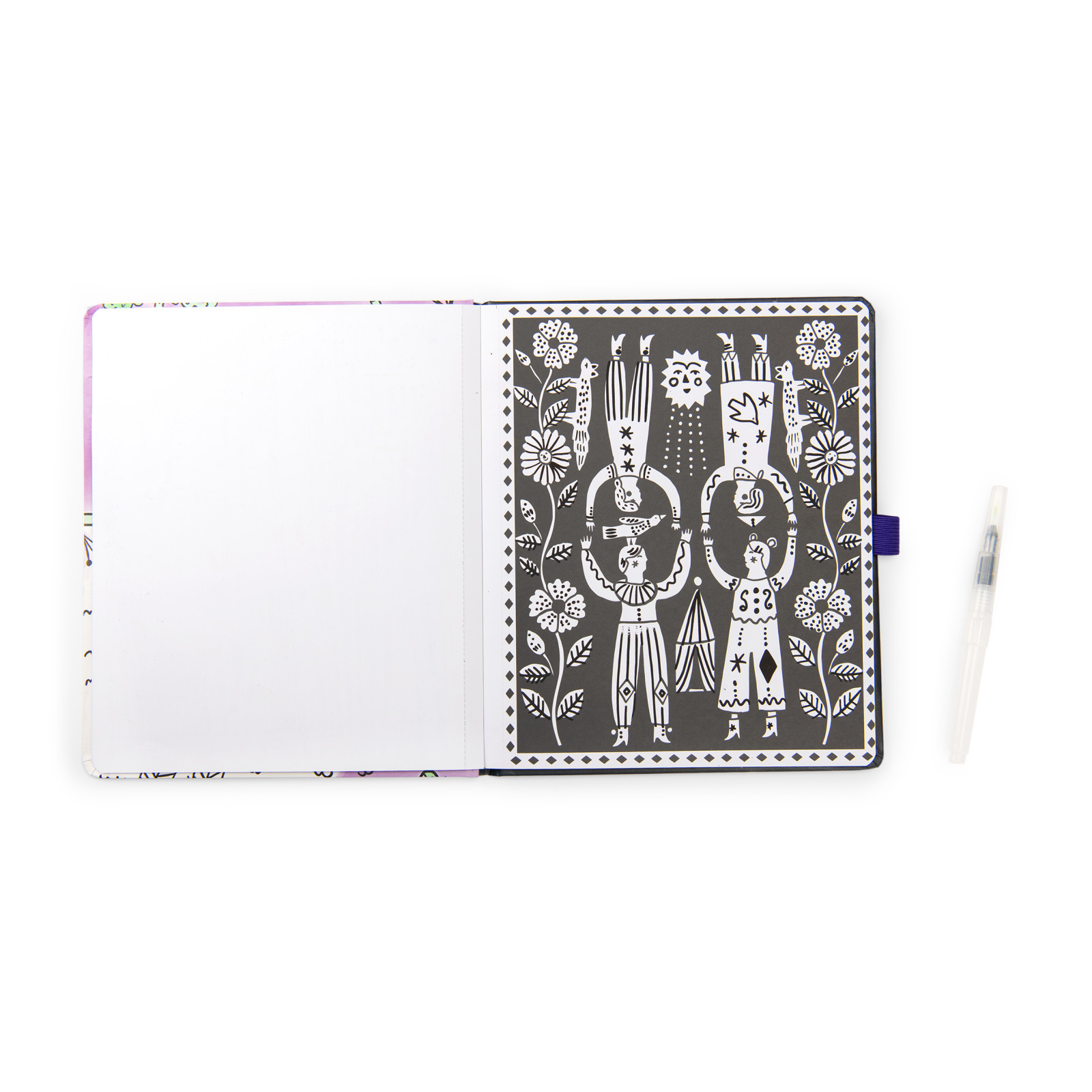 Moulin Roty - Les Cométes Filantes - Watercolour Colouring Book
