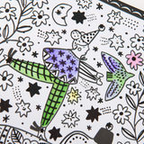 Moulin Roty - Les Cométes Filantes - Watercolour Colouring Book