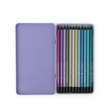 Moulin Roty - Les Cometes Filantes - Metallic Colouring Pencils 12pc