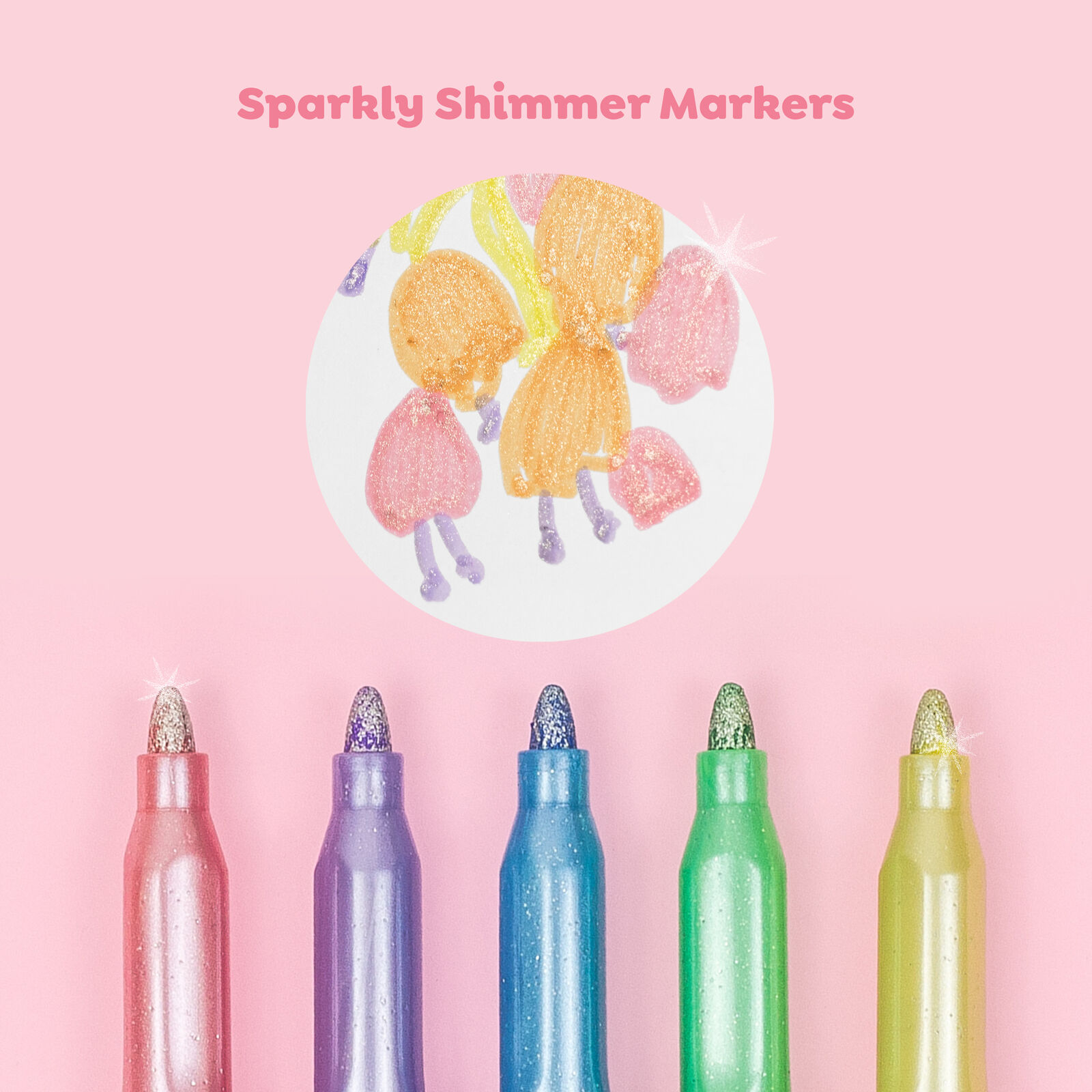 Shimmer Markers 6pc