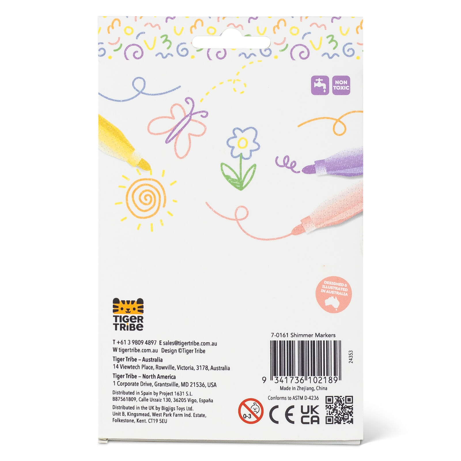 Shimmer Markers 6pc