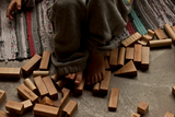Wooden Story - Natural Blocks in Sack - 100 piece