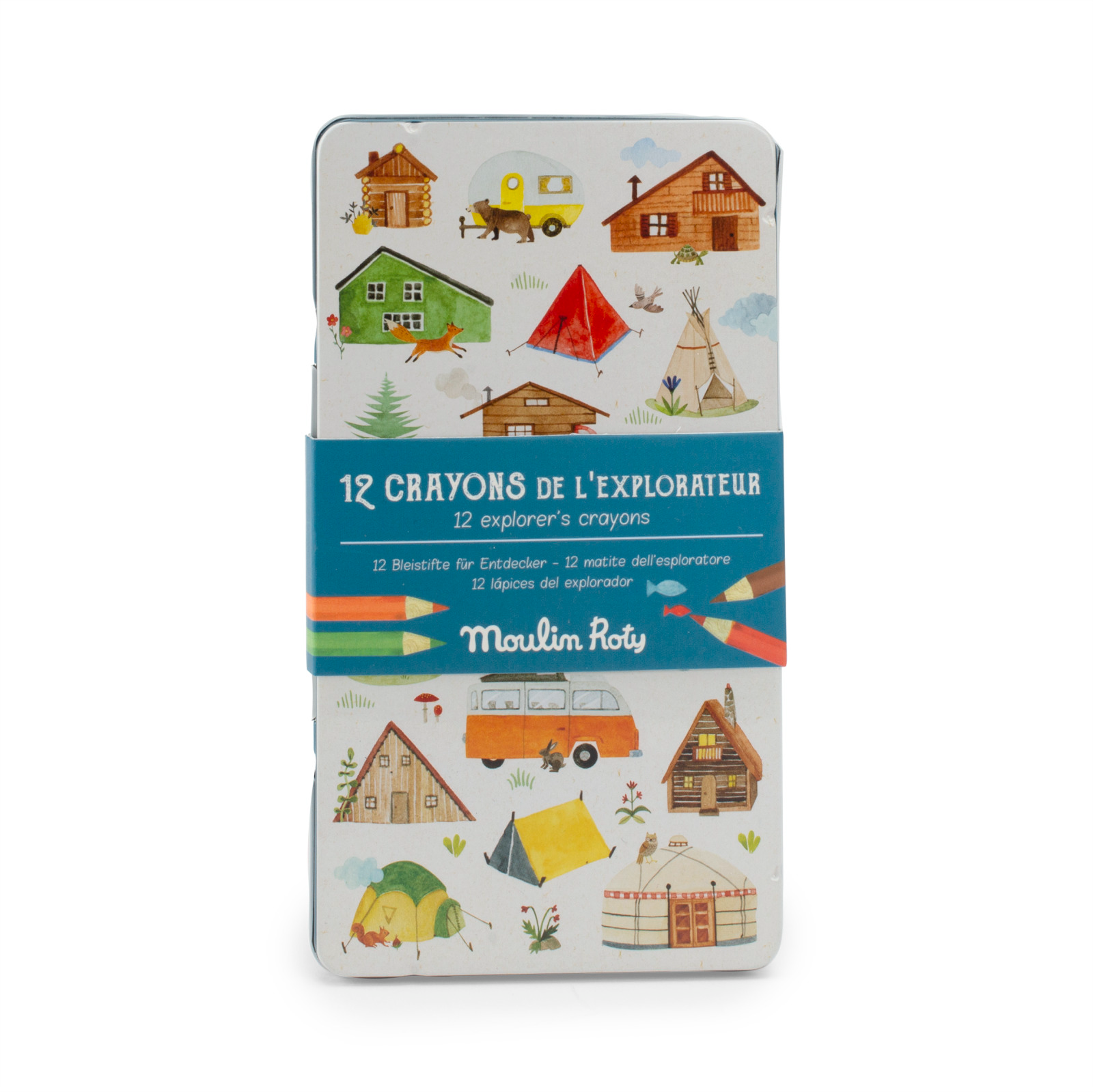 Moulin Roty - Le Jardin Explorer - Colouring Pencils 12pc