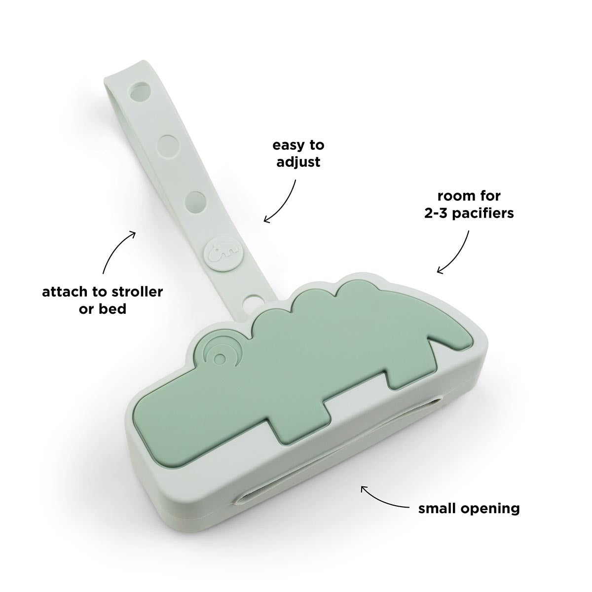 Pacifier Pouch - Crocodile Green
