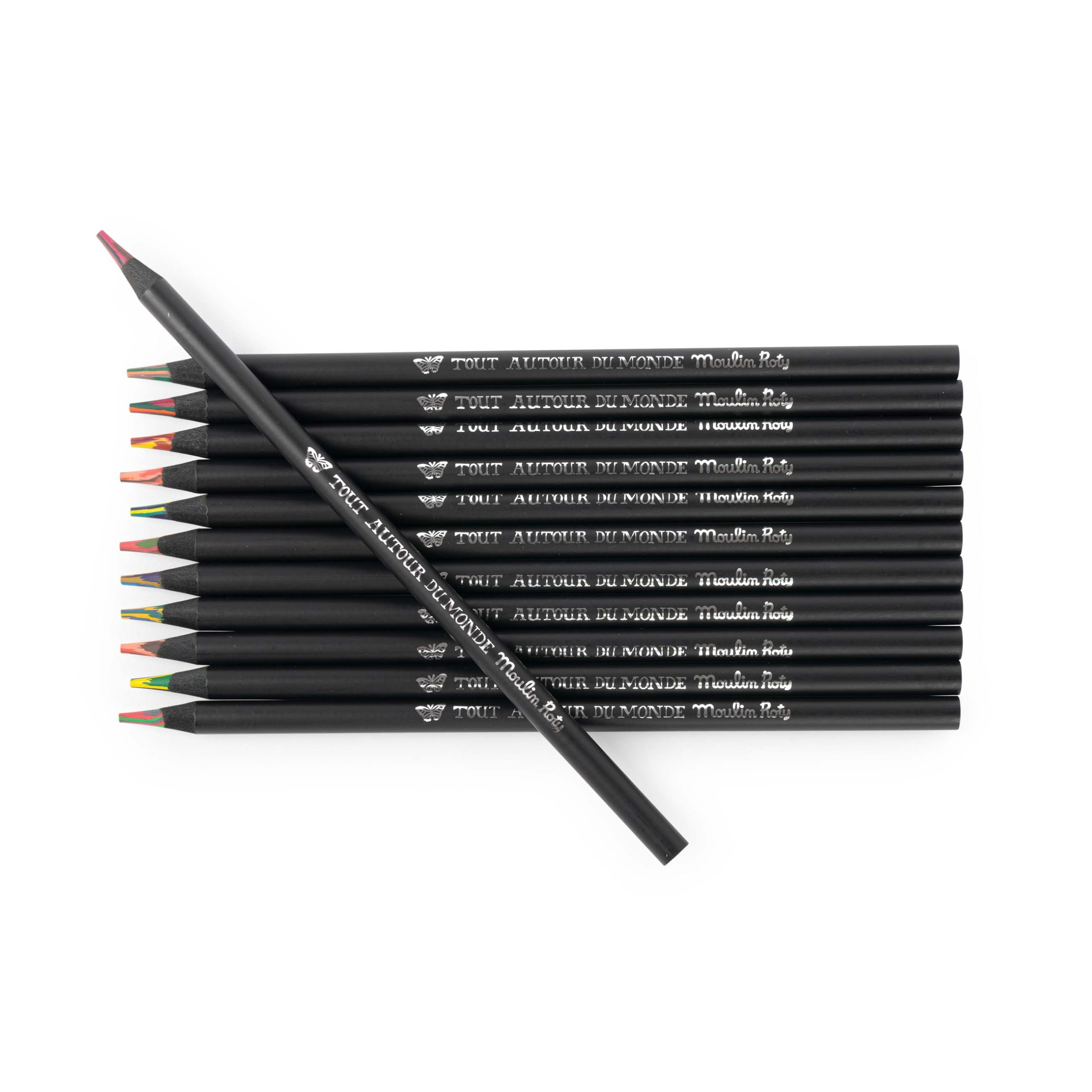 Moulin Roty - Autour Du Monde - Colouring Pencils 12pc